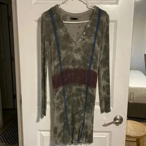 ATM long sleeve mini dress